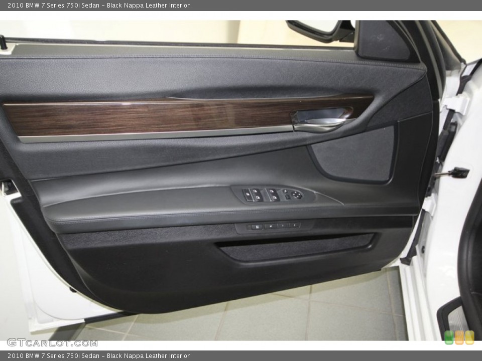 Black Nappa Leather Interior Door Panel for the 2010 BMW 7 Series 750i Sedan #76914273