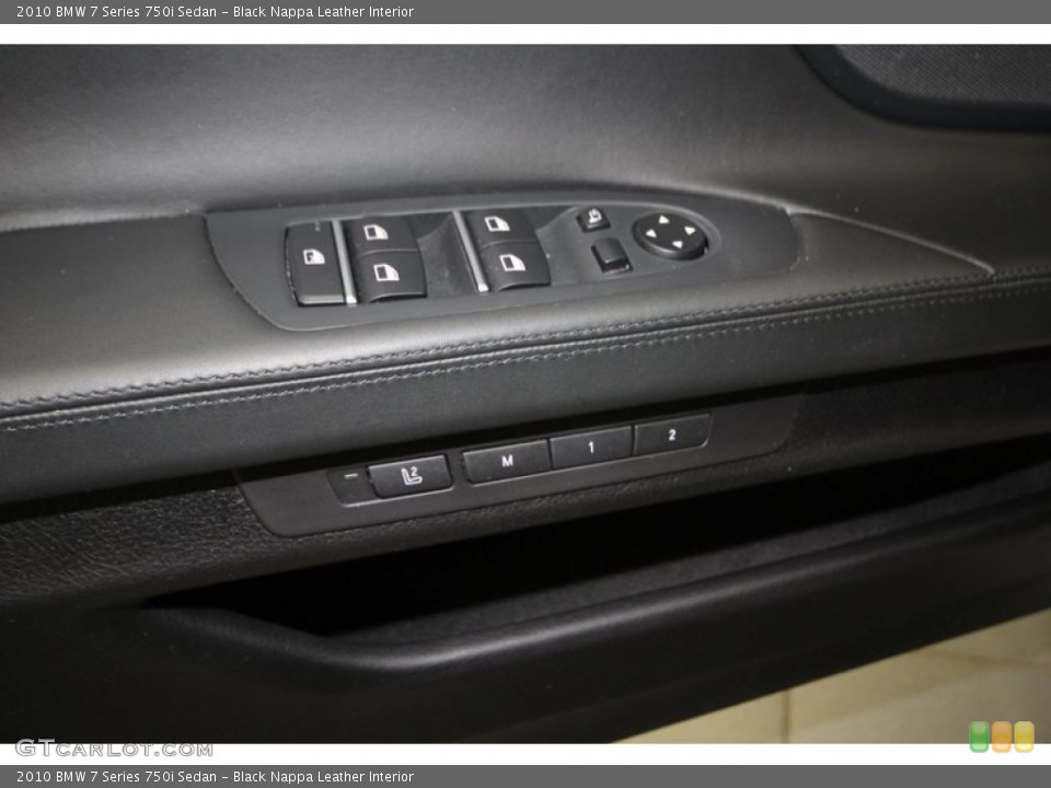 Black Nappa Leather Interior Controls for the 2010 BMW 7 Series 750i Sedan #76914295