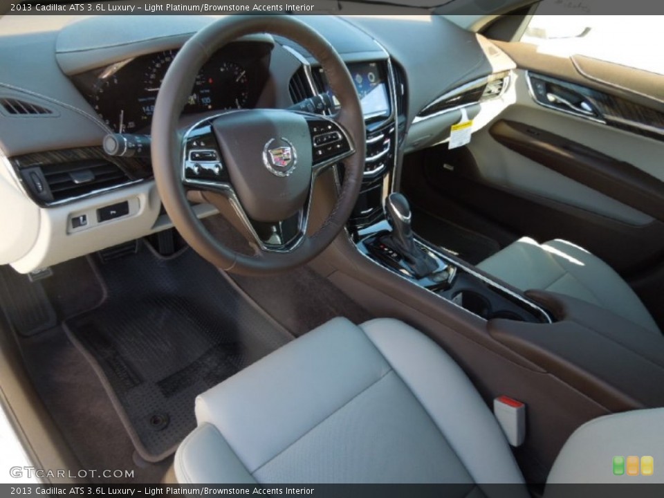 Light Platinum/Brownstone Accents Interior Prime Interior for the 2013 Cadillac ATS 3.6L Luxury #76914312