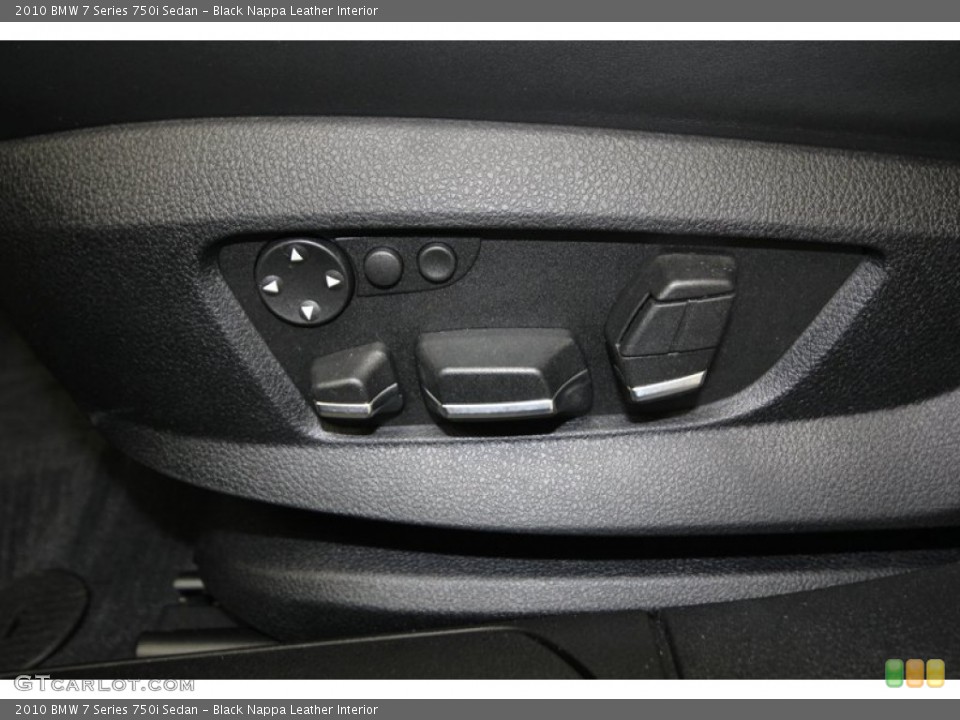Black Nappa Leather Interior Controls for the 2010 BMW 7 Series 750i Sedan #76914327
