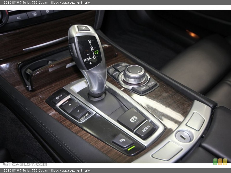 Black Nappa Leather Interior Transmission for the 2010 BMW 7 Series 750i Sedan #76914443