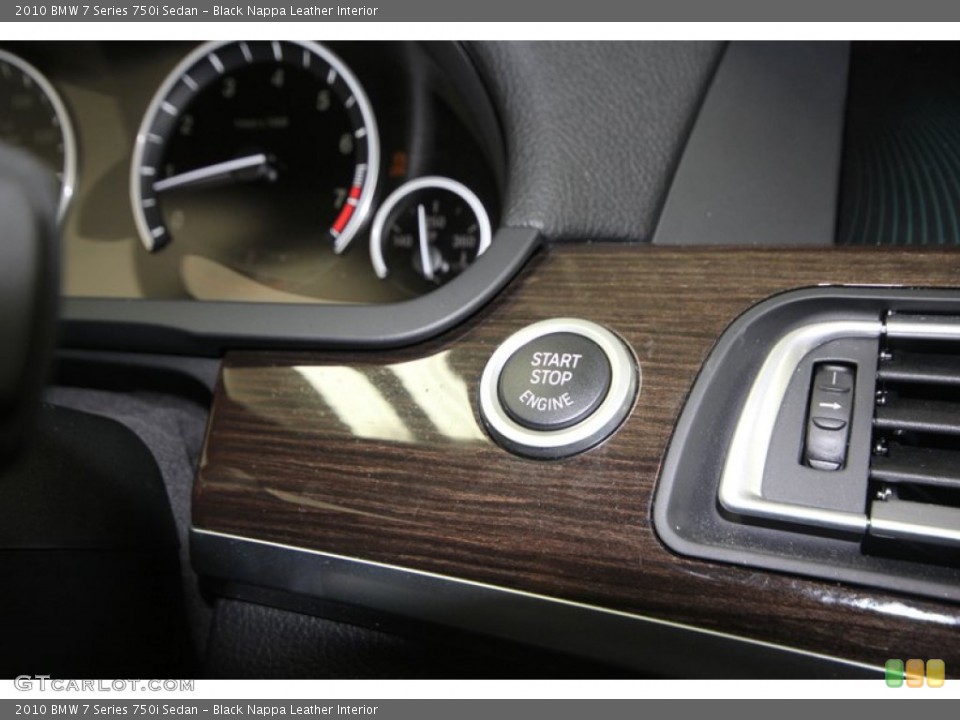 Black Nappa Leather Interior Controls for the 2010 BMW 7 Series 750i Sedan #76914505
