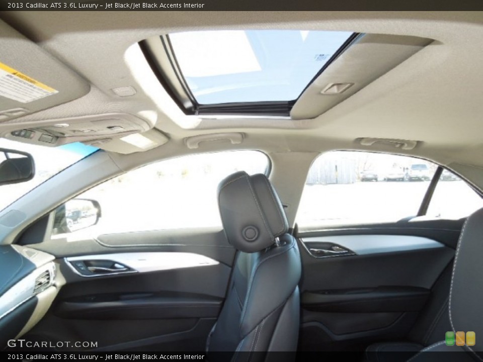 Jet Black/Jet Black Accents Interior Sunroof for the 2013 Cadillac ATS 3.6L Luxury #76914612