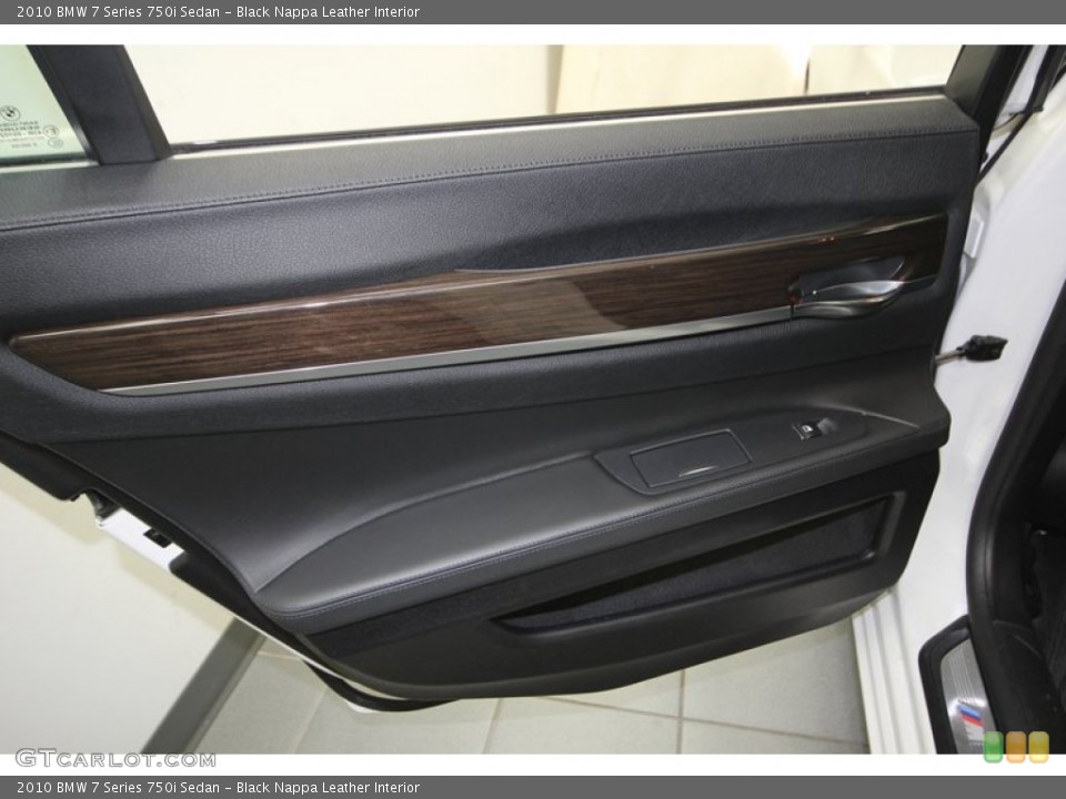 Black Nappa Leather Interior Door Panel for the 2010 BMW 7 Series 750i Sedan #76914651
