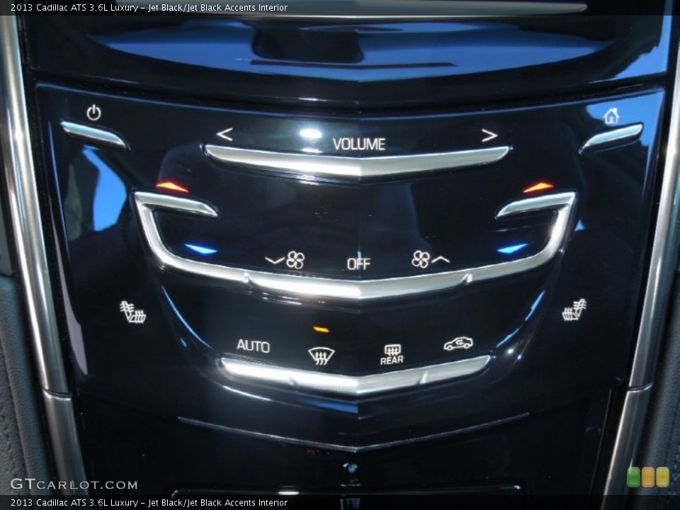 Jet Black/Jet Black Accents Interior Controls for the 2013 Cadillac ATS 3.6L Luxury #76914657