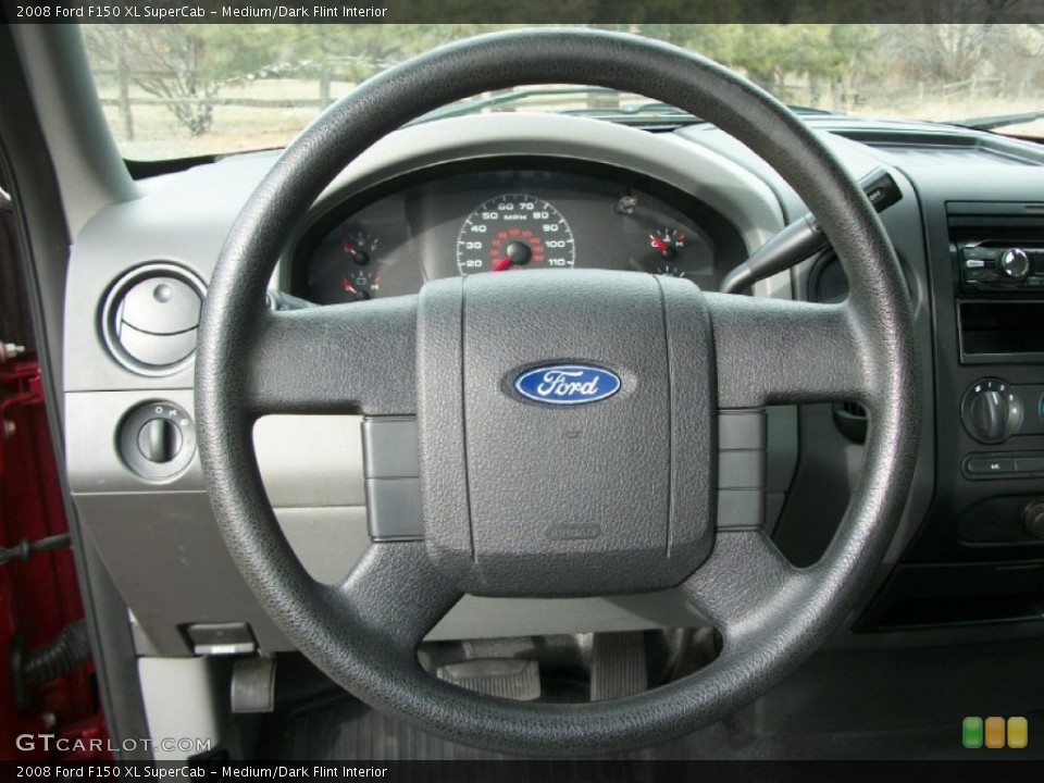 Medium/Dark Flint Interior Steering Wheel for the 2008 Ford F150 XL SuperCab #76914666