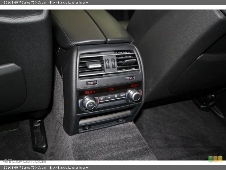 Black Nappa Leather Interior Controls for the 2010 BMW 7 Series 750i Sedan #76914701