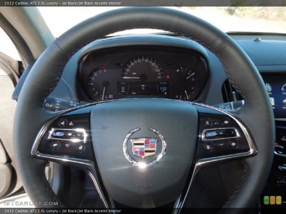 Jet Black/Jet Black Accents Interior Steering Wheel for the 2013 Cadillac ATS 3.6L Luxury #76914742