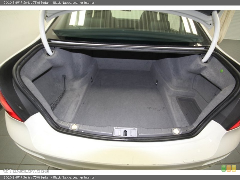 Black Nappa Leather Interior Trunk for the 2010 BMW 7 Series 750i Sedan #76914750