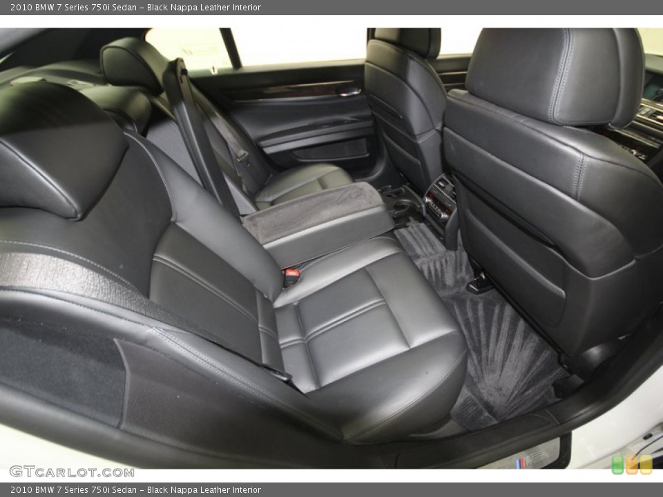 Black Nappa Leather Interior Rear Seat for the 2010 BMW 7 Series 750i Sedan #76914802