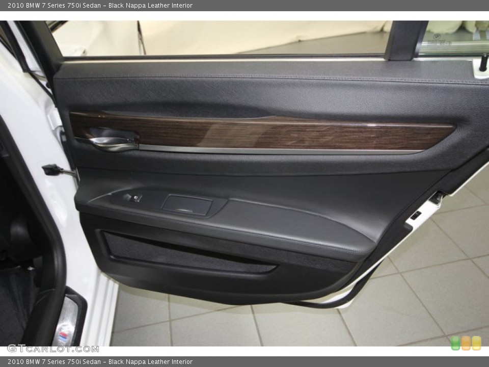 Black Nappa Leather Interior Door Panel for the 2010 BMW 7 Series 750i Sedan #76914828