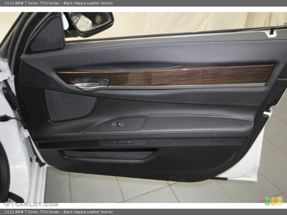 Black Nappa Leather Interior Door Panel for the 2010 BMW 7 Series 750i Sedan #76914919