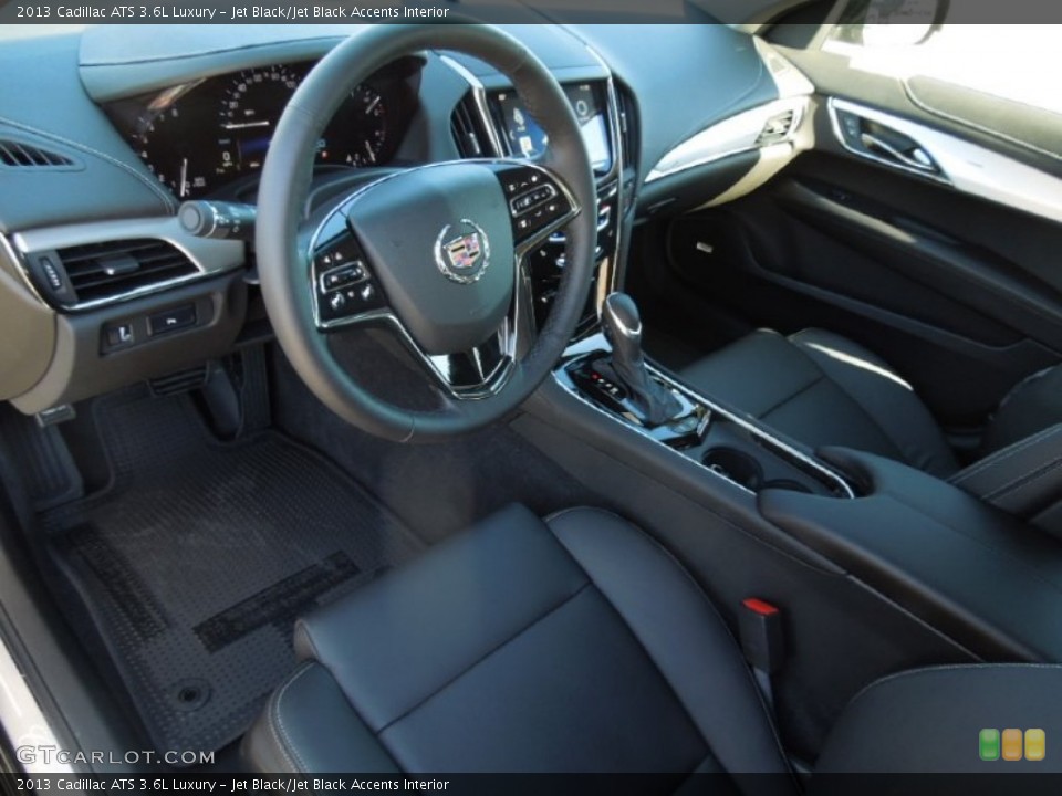 Jet Black/Jet Black Accents Interior Prime Interior for the 2013 Cadillac ATS 3.6L Luxury #76914969
