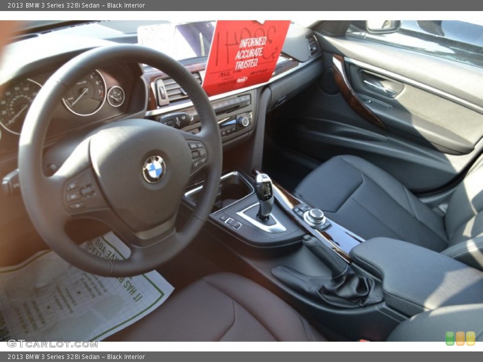 Black Interior Photo for the 2013 BMW 3 Series 328i Sedan #76915431