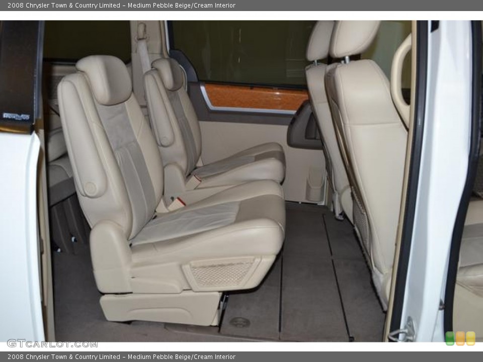 Medium Pebble Beige/Cream Interior Rear Seat for the 2008 Chrysler Town & Country Limited #76915491