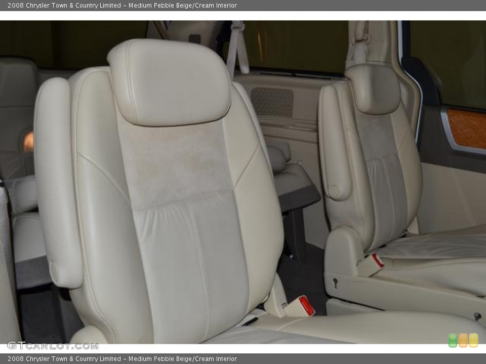 Medium Pebble Beige/Cream Interior Rear Seat for the 2008 Chrysler Town & Country Limited #76915509