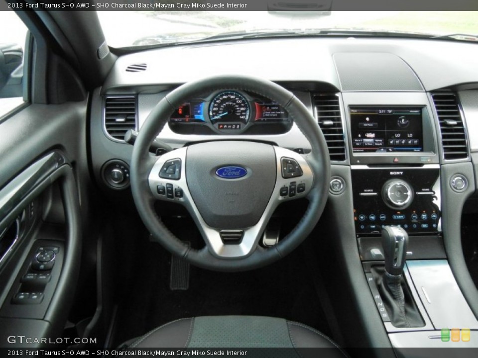 SHO Charcoal Black/Mayan Gray Miko Suede Interior Dashboard for the 2013 Ford Taurus SHO AWD #76915656