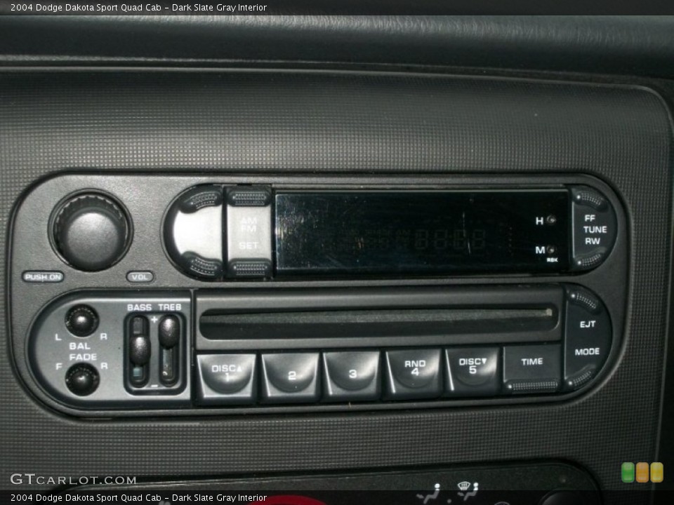 Dark Slate Gray Interior Audio System for the 2004 Dodge Dakota Sport Quad Cab #76915674