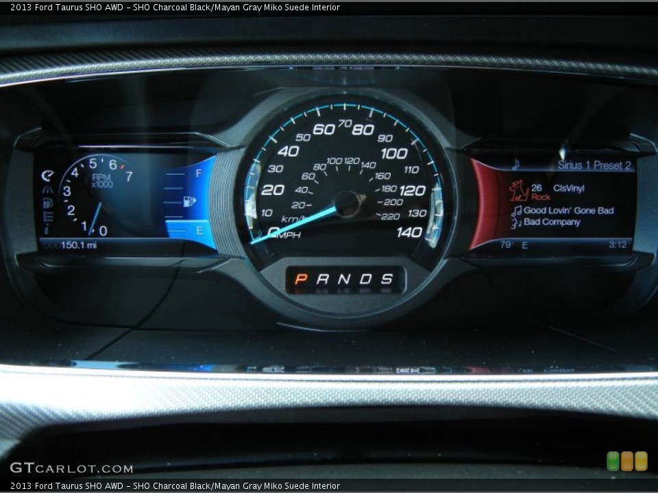 SHO Charcoal Black/Mayan Gray Miko Suede Interior Gauges for the 2013 Ford Taurus SHO AWD #76915683
