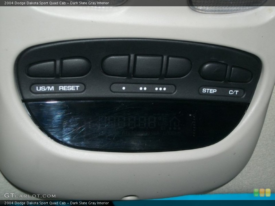 Dark Slate Gray Interior Controls for the 2004 Dodge Dakota Sport Quad Cab #76915721