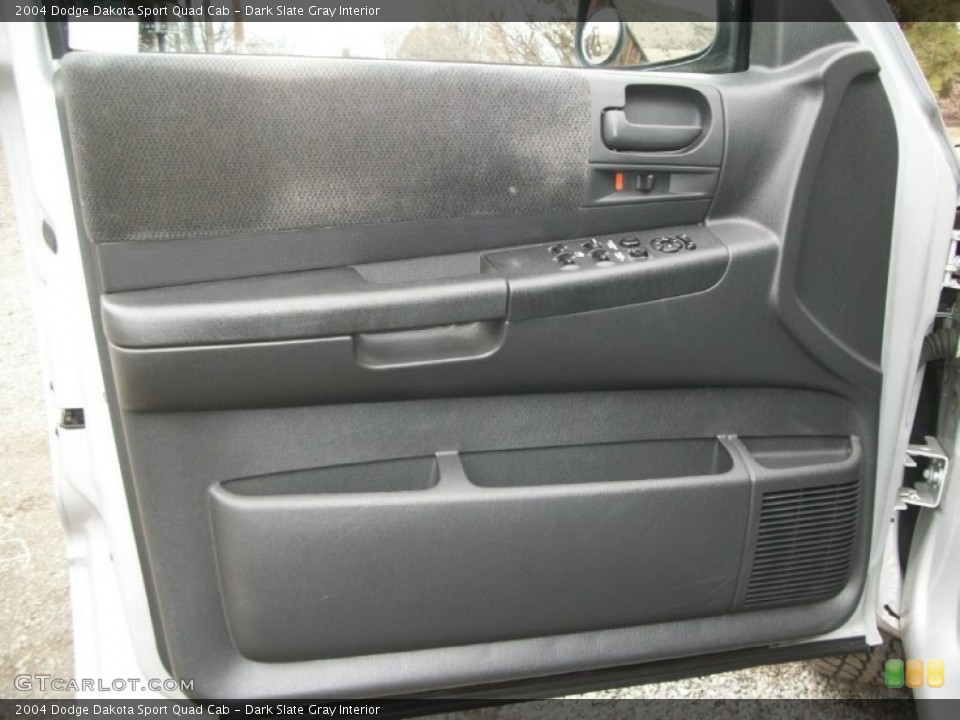 Dark Slate Gray Interior Door Panel for the 2004 Dodge Dakota Sport Quad Cab #76915782