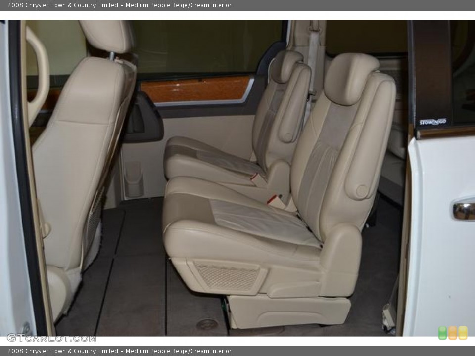 Medium Pebble Beige/Cream Interior Rear Seat for the 2008 Chrysler Town & Country Limited #76915884