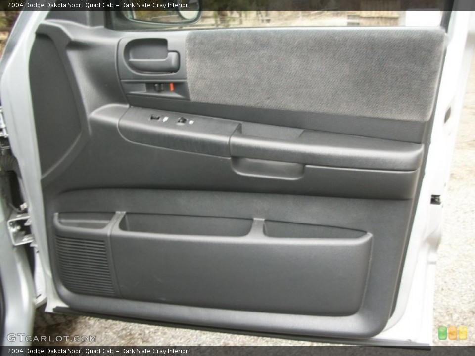 Dark Slate Gray Interior Door Panel for the 2004 Dodge Dakota Sport Quad Cab #76915918