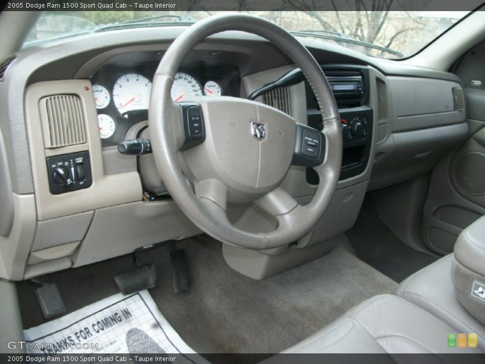 Taupe Interior Prime Interior for the 2005 Dodge Ram 1500 Sport Quad Cab #76916388