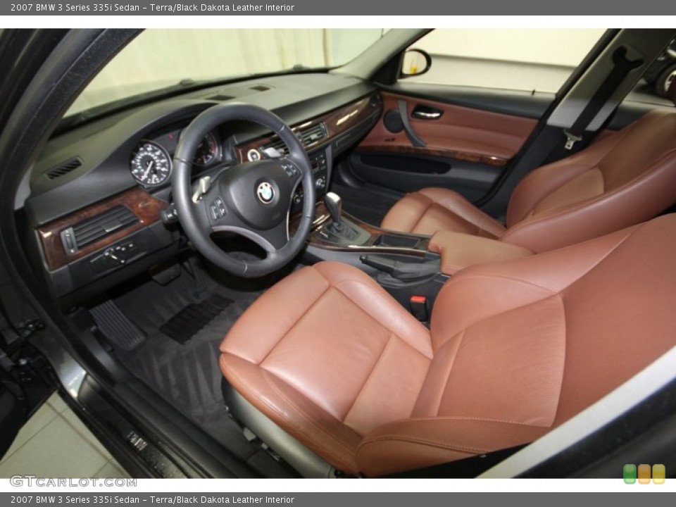 Terra/Black Dakota Leather 2007 BMW 3 Series Interiors