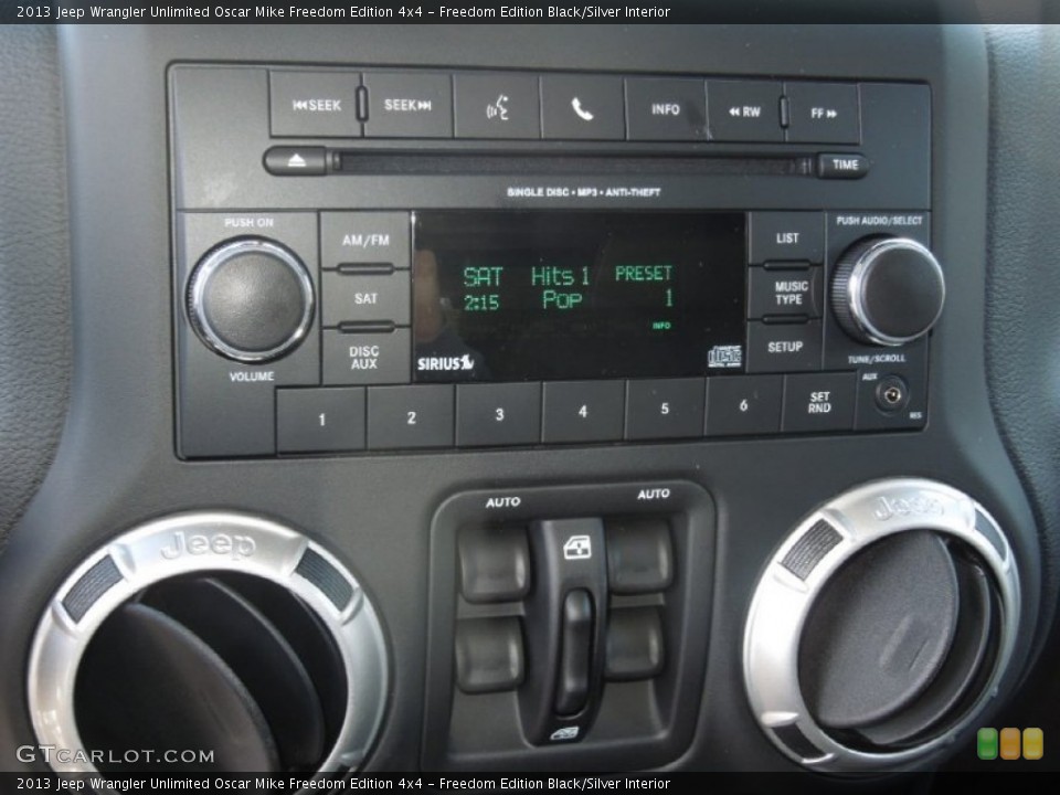 Freedom Edition Black/Silver Interior Audio System for the 2013 Jeep Wrangler Unlimited Oscar Mike Freedom Edition 4x4 #76917813