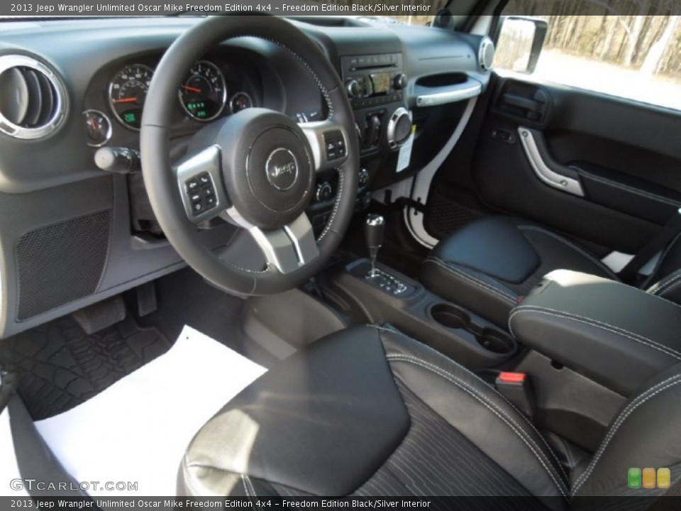 Freedom Edition Black/Silver 2013 Jeep Wrangler Unlimited Interiors