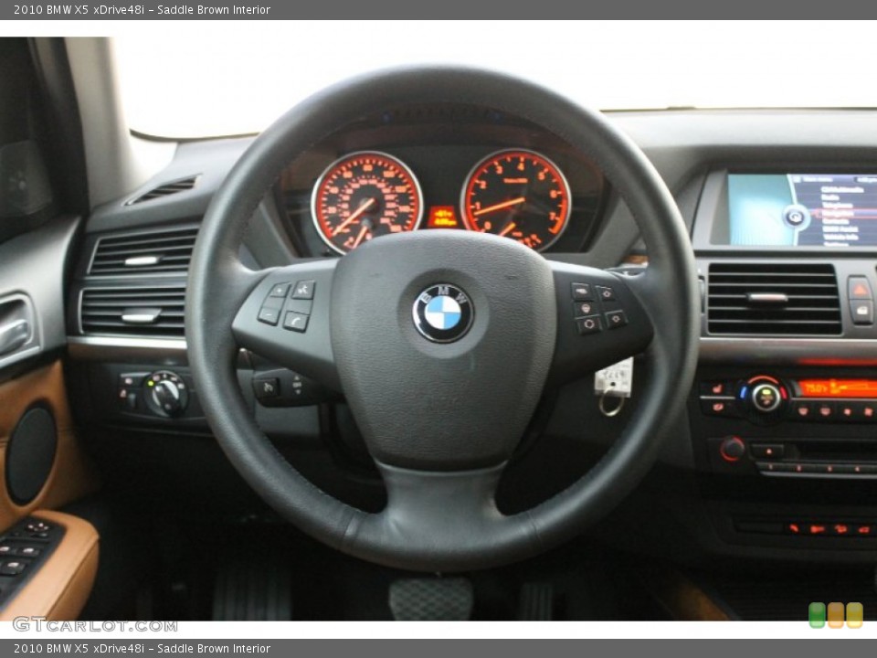 Saddle Brown Interior Steering Wheel for the 2010 BMW X5 xDrive48i #76918905