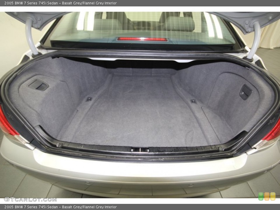 Basalt Grey/Flannel Grey Interior Trunk for the 2005 BMW 7 Series 745i Sedan #76919166