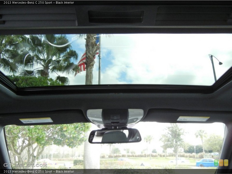 Black Interior Sunroof for the 2013 Mercedes-Benz C 250 Sport #76919385