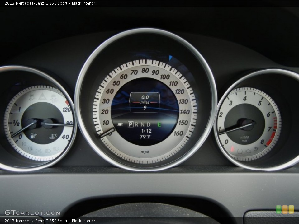 Black Interior Gauges for the 2013 Mercedes-Benz C 250 Sport #76919426