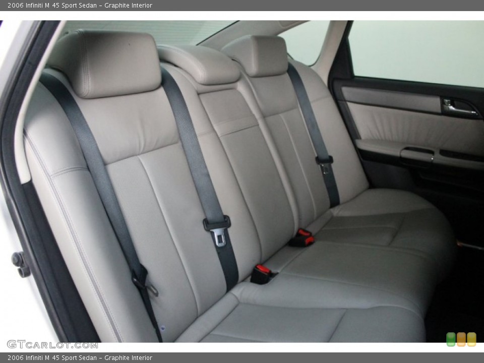 Graphite Interior Rear Seat for the 2006 Infiniti M 45 Sport Sedan #76919451