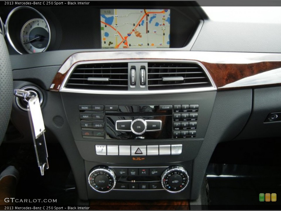 Black Interior Controls for the 2013 Mercedes-Benz C 250 Sport #76919455
