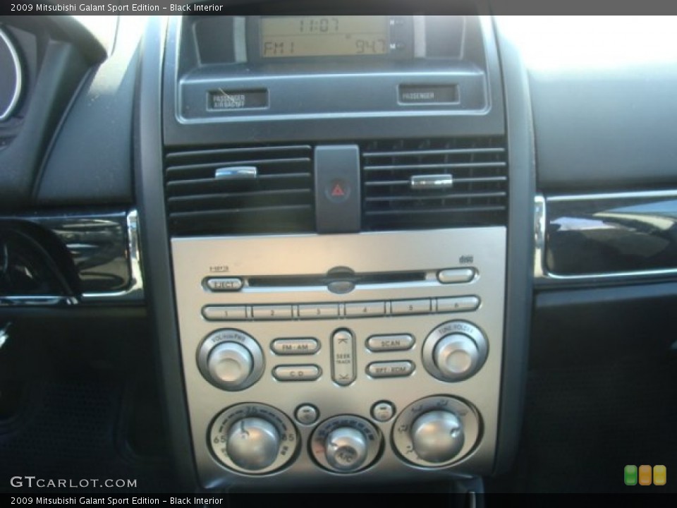 Black Interior Controls for the 2009 Mitsubishi Galant Sport Edition #76919512