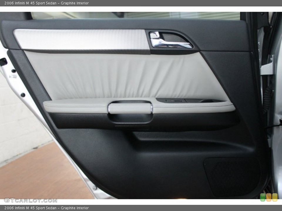 Graphite Interior Door Panel for the 2006 Infiniti M 45 Sport Sedan #76919572