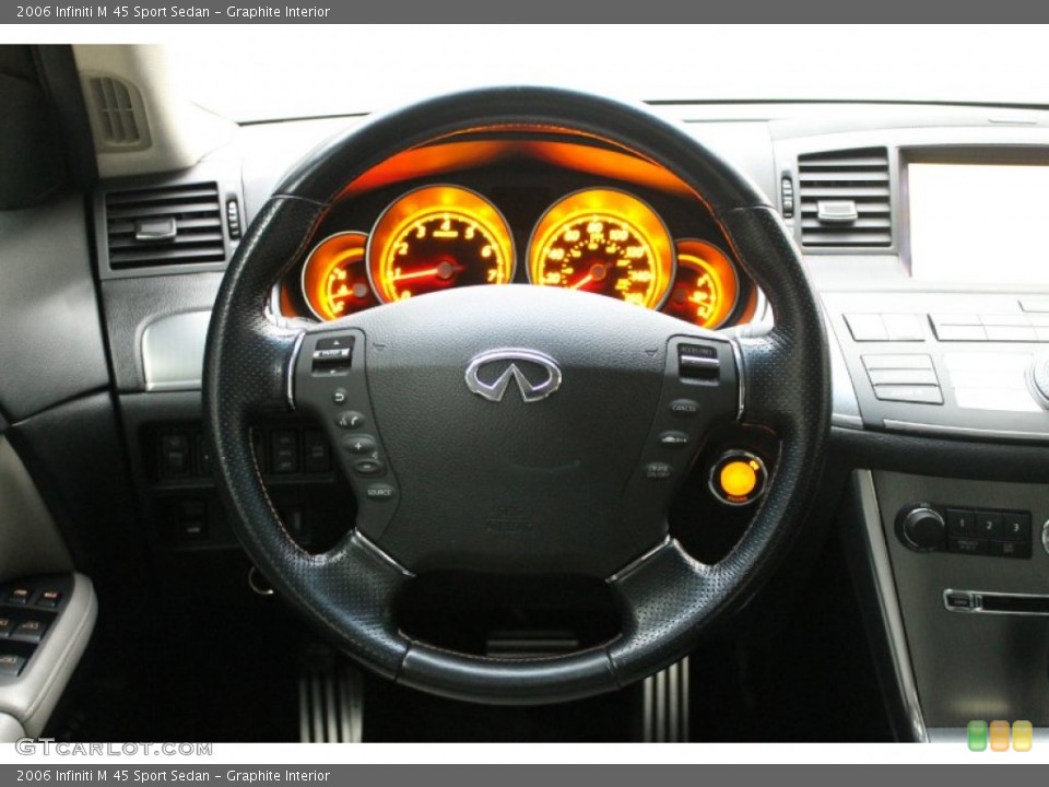 Graphite Interior Steering Wheel for the 2006 Infiniti M 45 Sport Sedan #76919628