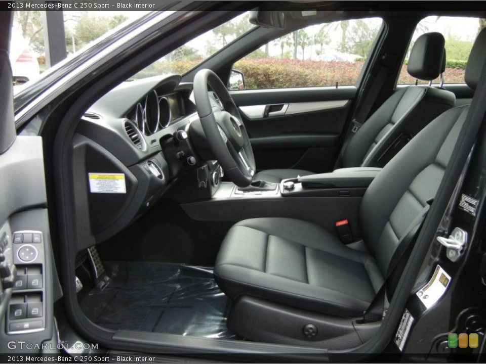 Black Interior Photo for the 2013 Mercedes-Benz C 250 Sport #76919647