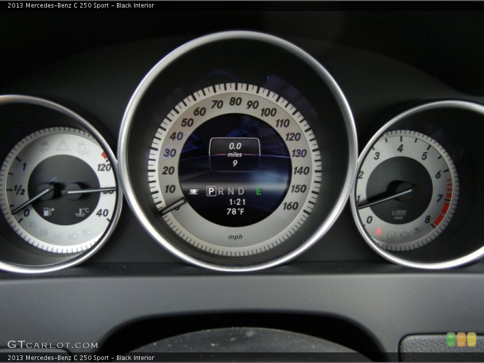 Black Interior Gauges for the 2013 Mercedes-Benz C 250 Sport #76919734