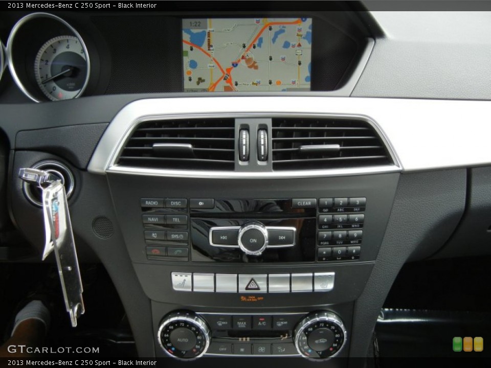 Black Interior Controls for the 2013 Mercedes-Benz C 250 Sport #76919751