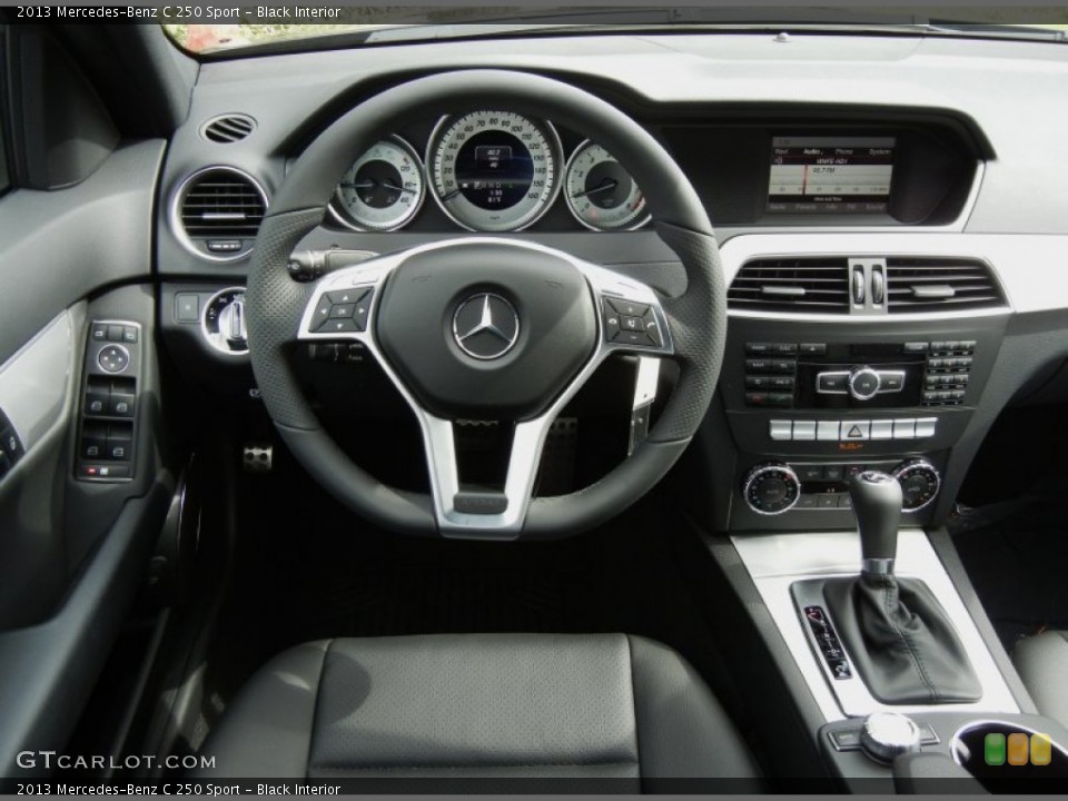 Black Interior Dashboard for the 2013 Mercedes-Benz C 250 Sport #76920000