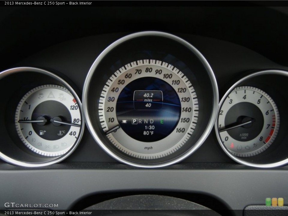 Black Interior Gauges for the 2013 Mercedes-Benz C 250 Sport #76920023