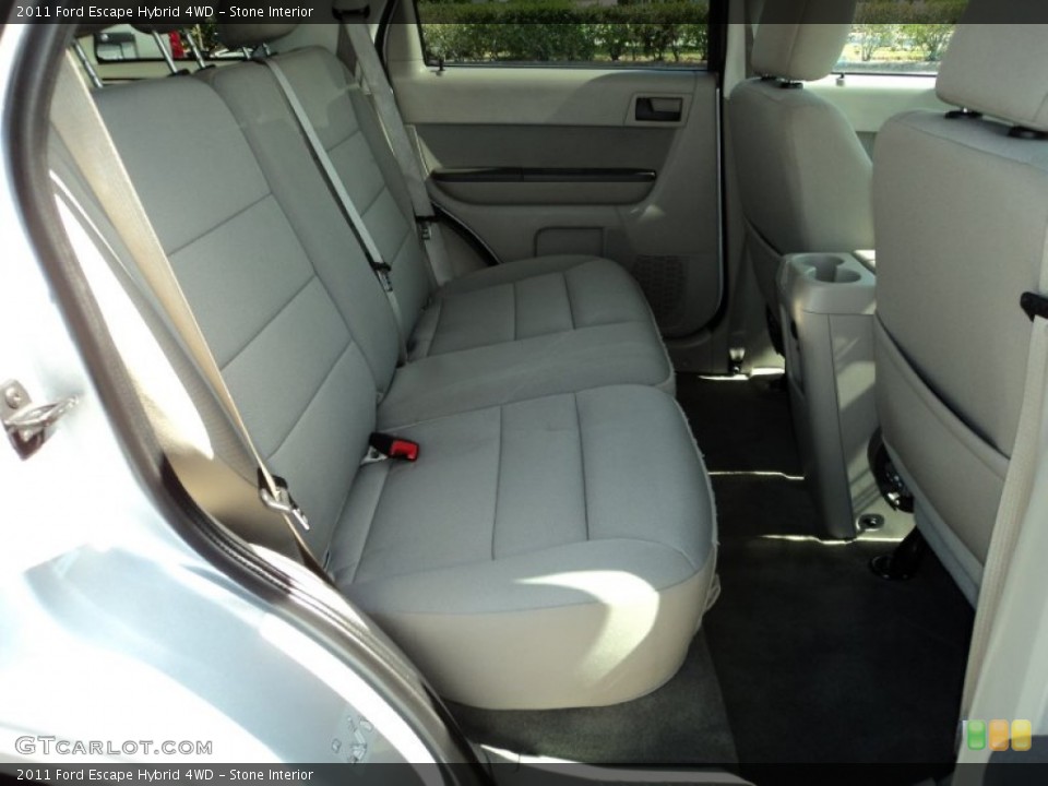 Stone Interior Rear Seat for the 2011 Ford Escape Hybrid 4WD #76920227