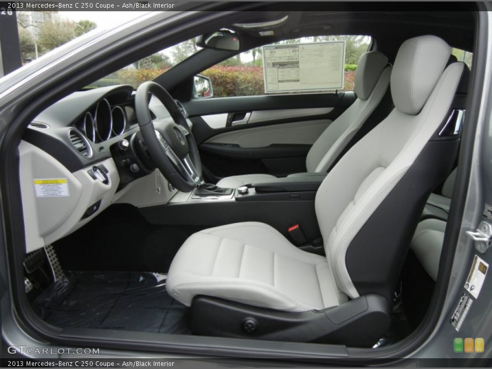 Ash/Black Interior Front Seat for the 2013 Mercedes-Benz C 250 Coupe #76920234