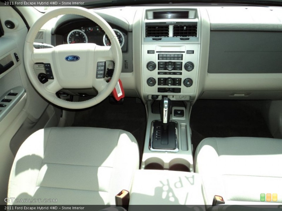 Stone Interior Dashboard for the 2011 Ford Escape Hybrid 4WD #76920247
