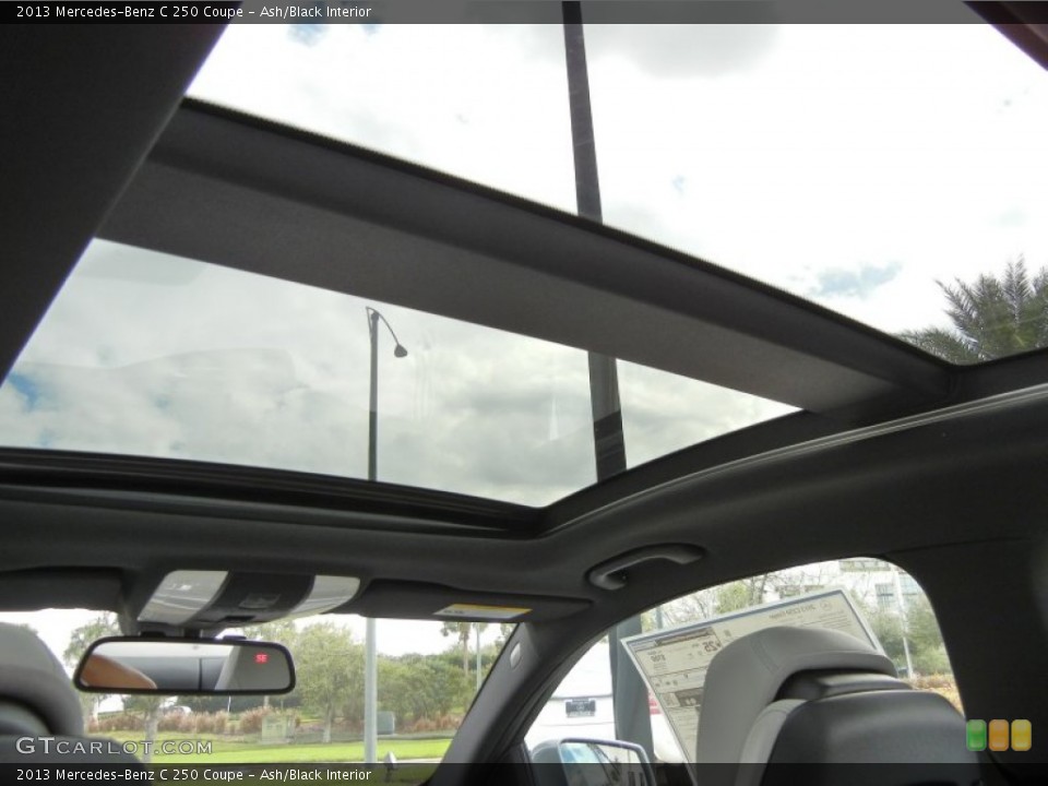 Ash/Black Interior Sunroof for the 2013 Mercedes-Benz C 250 Coupe #76920267