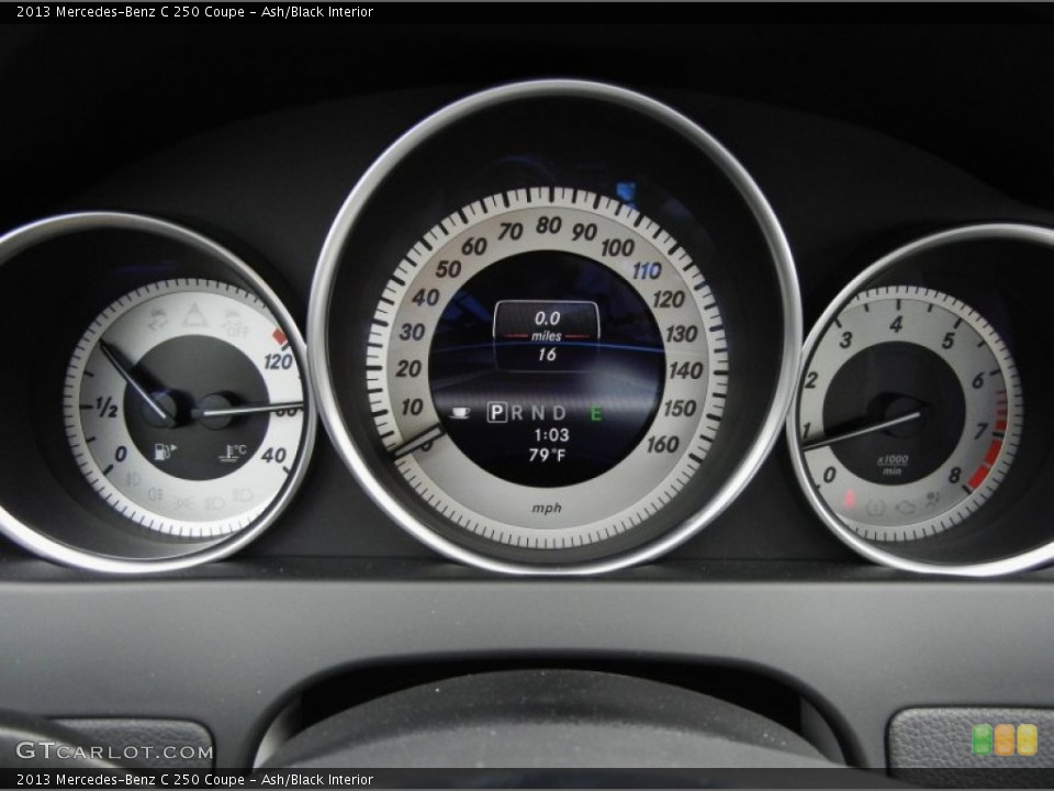 Ash/Black Interior Gauges for the 2013 Mercedes-Benz C 250 Coupe #76920308